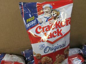 lot 23 image: (A-4) Case 24 Bags Cracker Jacks Or...