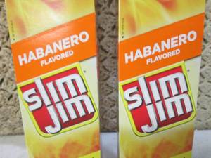 lot 29 image: (B-1) 2 Boxes Slim Jim Habanero Fla...