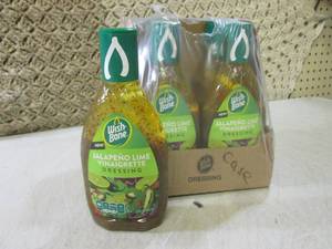 lot 41 image: (B-1) 6 Bottles Wish Bone Jalapeno ...