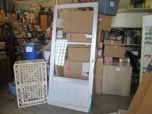 lot 105 image: (A-1) 36 x 81 Aluminum Storm Door...