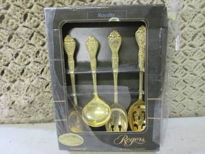 lot 148 image: (BS) Rogers 4pc 24 Carat Gold Plate...