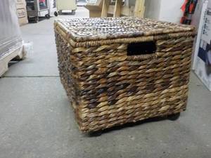 Wicker Storage Box- on Wheels...