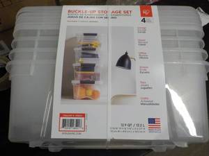 IRIS Set of 4 Storage Totes...
