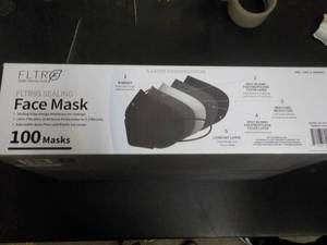FLTR - 100 Black Face Masks...
