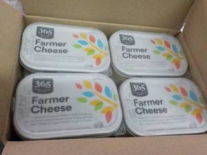 Case of 8 Tubs 365 Farmer Cheese...