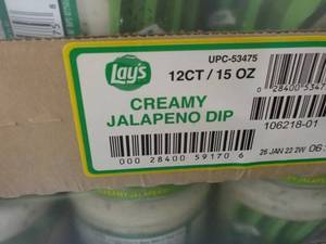 Case of 12 - 15 oz Jars Lay Jalapen...