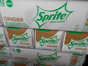 4 - 12 packs Sprite Ginger Zero Sug...