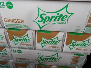 4 - 12 packs Sprite Ginger Zero Sug...