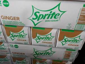 4 - 12 packs Sprite Ginger Zero Sug...