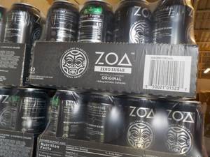 2 - 12 packs ZOA Energy Drinks Zero...
