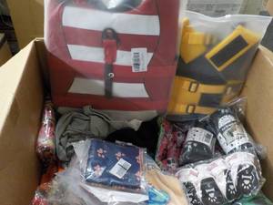 Large Box of Pet Products and Cloth...