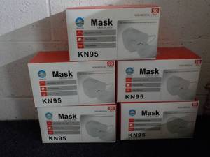 5 Boxes KN95 Mask 50 count per box...