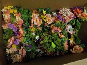 Box of Artificial Flowers...