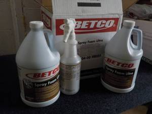 2 - 1 Gallon Jugs Betco Spray Foam ...