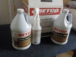 2 - 1 Gallon Jugs Betco Spray Foam ...
