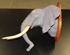 Elephant Mount  Made in Kenya - Terence Owen Mathews