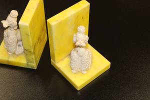 Stone Dog Bookends