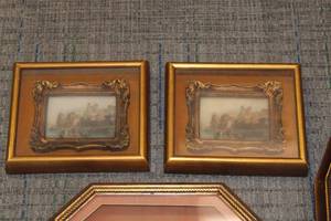 Vintage Shadowbox Art Collection  12 Items