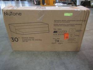lot 213 image: NuTone RL6200 30 in. Non-Vented Range Hood in Black.
