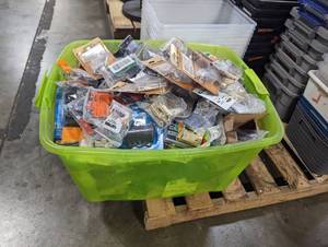 lot 282 image: Bin of Door Hardware