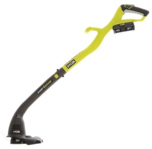 lot 719 image: Ryobi ONE 18-Volt Lithium-Ion Electric Cordless String Trimmer and Edger (Tool Only) Does not include battery and charger.