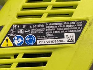 lot 295 image: Ryobi P515 Reciprocating Saw (FOR PARTS)