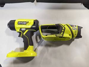 lot 296 image: Ryobi Heat Gun and Flashlight