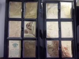 Collectors Album Of Gold Tone Baseball Card Greats