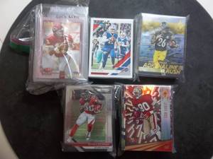 Approx. 300 Football Cards Mixed Years & Makers