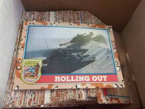 Appox. 150 Desert Storm Topps Weapons Cards