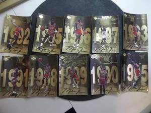 10 Upper Deck Large Cards Featuring Michael Jordan From 1986 To 1998