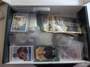 Box Of MIsc. Cards. Old Photos & Card Holders