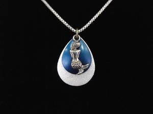 .925 Sterling Silver Mermaid Pendant Necklace