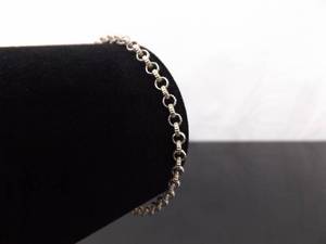 .925 Sterling Silver Round Link Bracelet