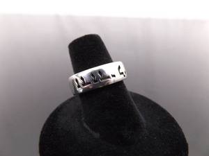 .925 Sterling Silver Hebrew Ring Size 6