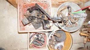 lot 110 image: Assorted lot of ball-hitchesreceiver bracketscrevice hitch wpins hooks etc.