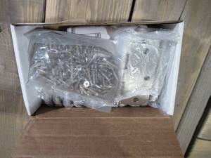 lot 49 image: 3-12inch Satin Nickel Steel Door Hinges 58inch