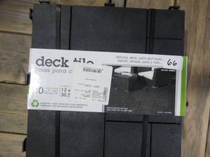lot 67 image: Multy Home Deck Tile 12 x 12 Mosaic, Slate 10-Pack