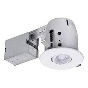 lot 15 image: Commercial Electric 4 Construction and Remodel Recessed Kit with LED Bulb