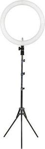 lot 20 image: Sunpak - LED 448 19 Bi-Color Ring Light Kit - Black