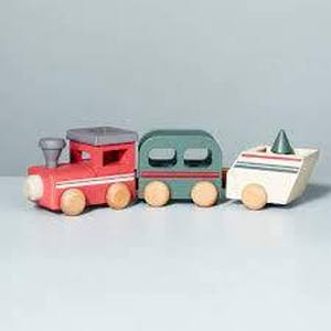 lot 115 image: Wood Toy Train - Hearth & Hand with Magnolia