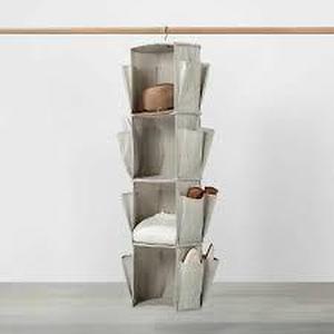 lot 126 image: Hanging Spinning Closet with Shoe Storage Gray - Made By Design