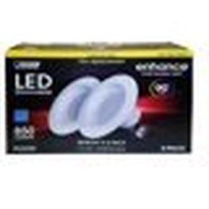 lot 136 image: Feit Enhance 90CRI 75W Replacement Dimmable 2700K, 5 to 6 LED, 2pk - NEW