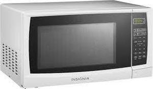 lot 80 image: Insignia - 0.7 Cu. Ft. Compact Microwave - White