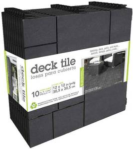 lot 66 image: Multy Home Deck Tile 12 x 12 Mosaic, Slate 10-Pack