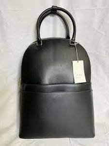 lot 88 image: A New Day- Dome Backpack Clutch Purse, Zip Straps, Faux Leather, Black