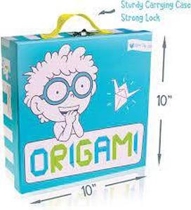 lot 92 image: Open The Joy Origami Activity Kit - Multi Colored Paper Origami Set - 150 Sheets of Origami Paper and 32 Page Book for Beginners - Multi-Size 80-Gram Origami Paper Kit for Kids, Teens, Adults