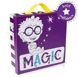 lot 93 image: Open The Joy Magic Activity Kit - Magic Tricks for Beginners - Best Magic Set with Magic Wand, Card Tricks, Exploding Dice, Magic Coloring Book, Rope Cutter, for Boys, Girls - Ages 4