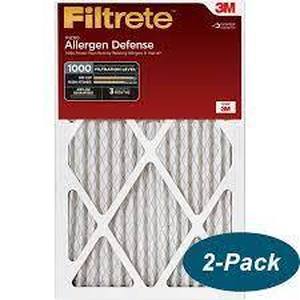 lot 94 image: 3M Filtrete 1-Inch Micro Allergen Defense MPR 1000 Air Filters 16x20x1 contains 1 filter
