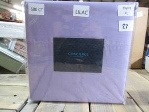 lot 27 image: Concierge Collection 600TC Rayon from Bamboo & Cotton 4-pc Sheet Set